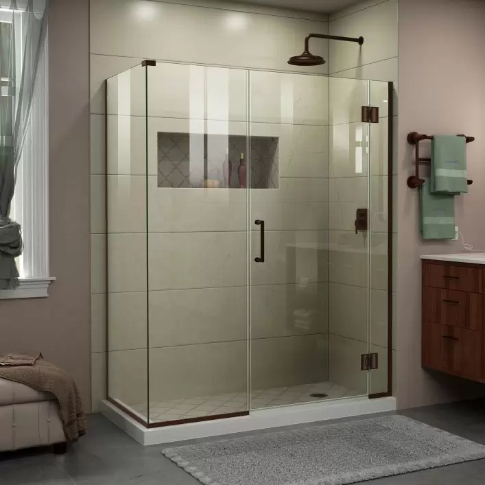 DreamLine Unidoor-X 60 inch W x 30 3/8 inch D x 72 inch H Frameless ...