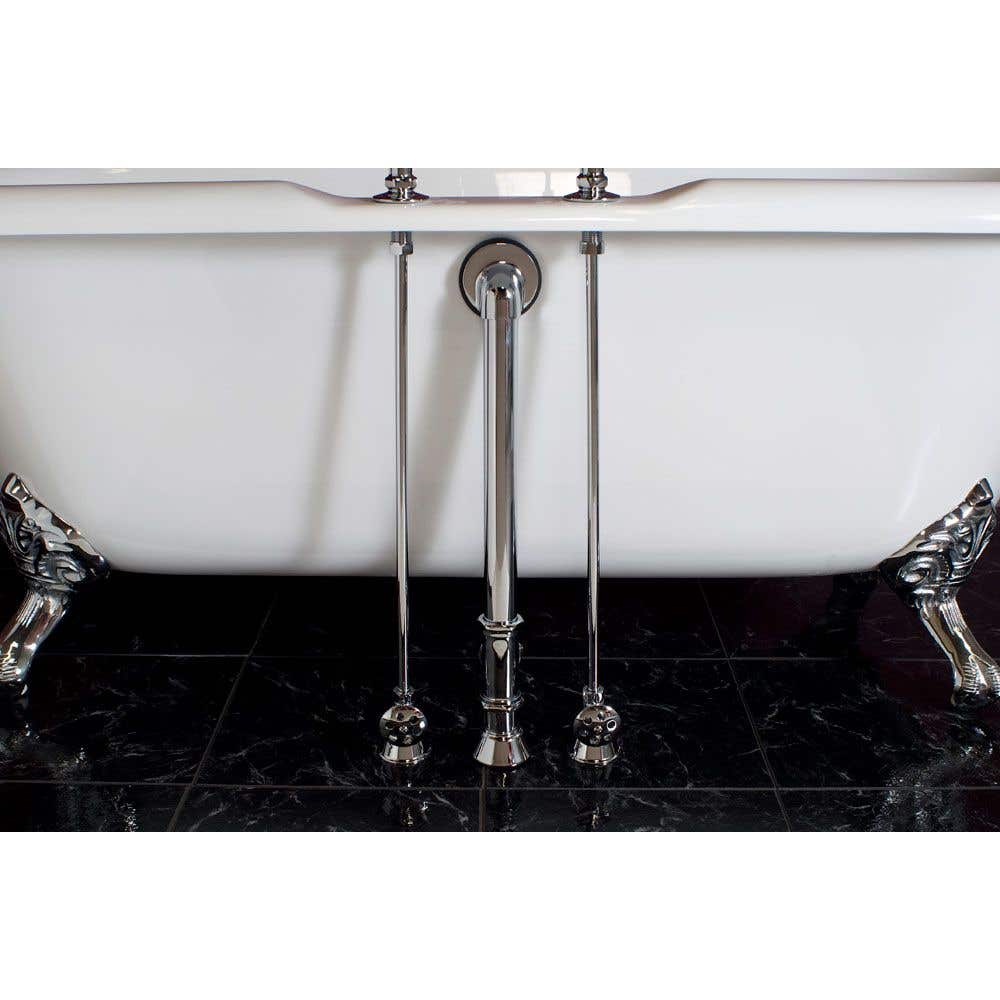 Clawfoot Tub Faucet with Drain and Supply Lines/CL 