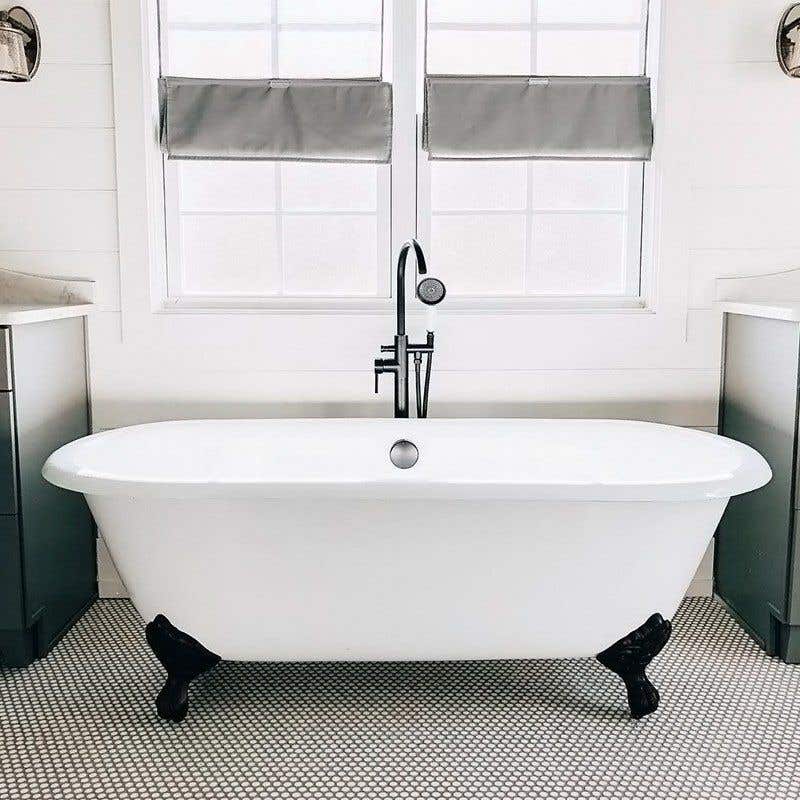Cambridge Cast Iron Double Ended Claw, How Wide Is A Clawfoot Bathtub
