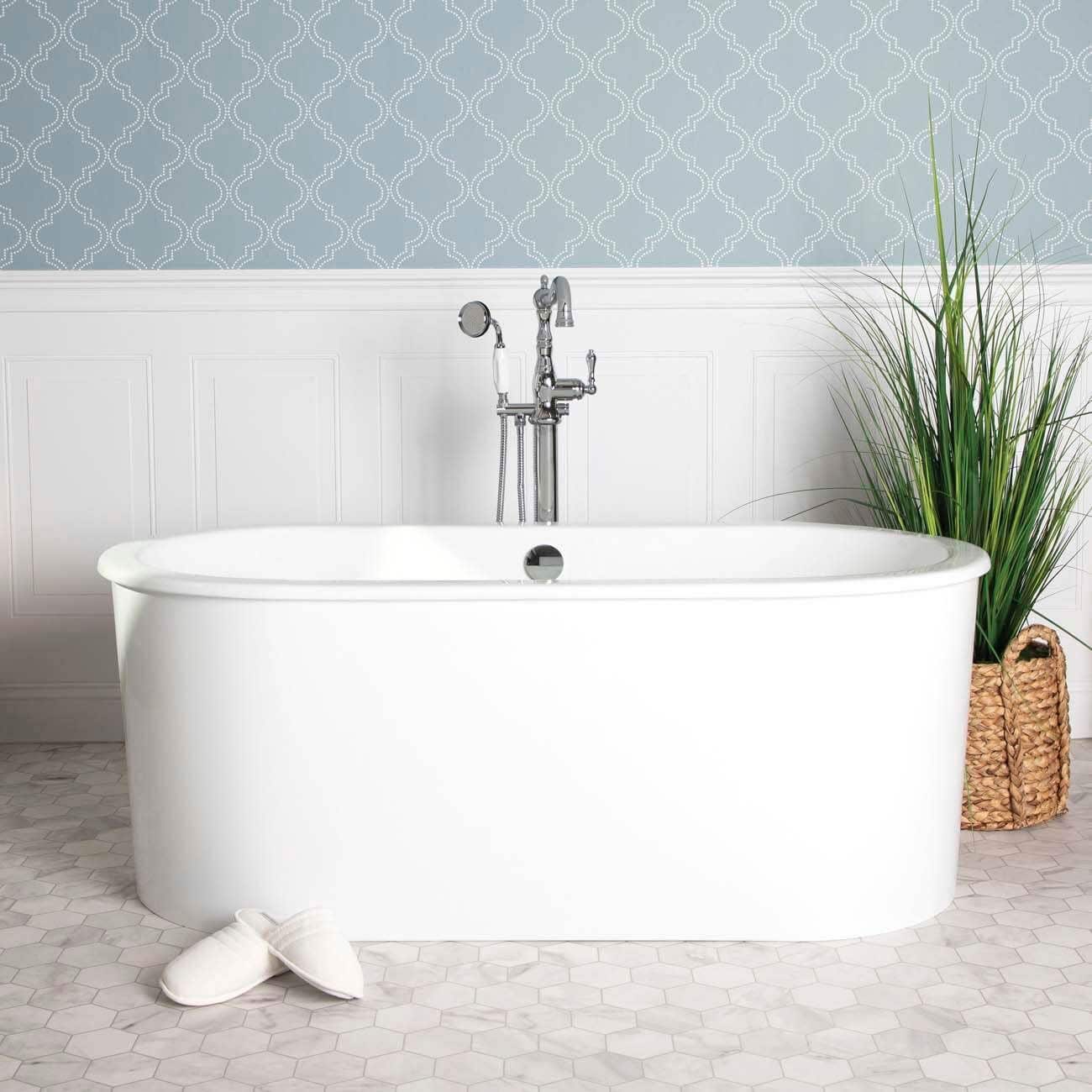 Miller Cast Iron Double Ended Skirted Tub, Vertical Bathtub Real Life