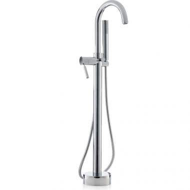 Cheviot Contemporary Free Standing Tub Filler with Handshower