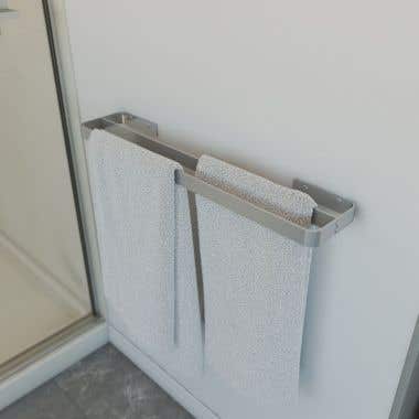Flat Metal Double Towel Bar 24 in.