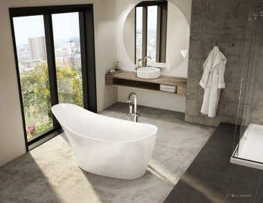 Aria Molto 64 Inch Acrylic Freestanding Bathtub