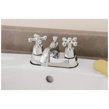 Cheviot 4 Inch Centerset Bathroom Sink Faucet with Pop-Up Drain