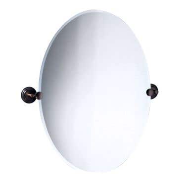 Gatco Marina Collection Wall Mount Oval Bathroom Mirror