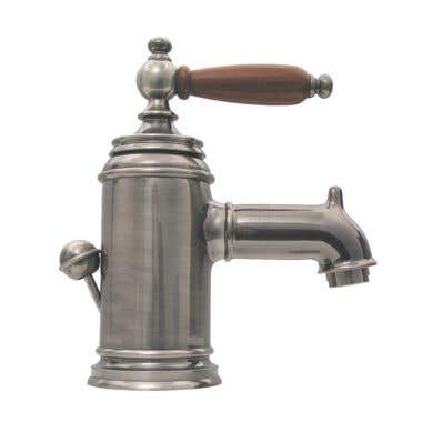 Whitehaus Fountainhaus Single Hole Lavatory Faucet - Cherry Wood Handle