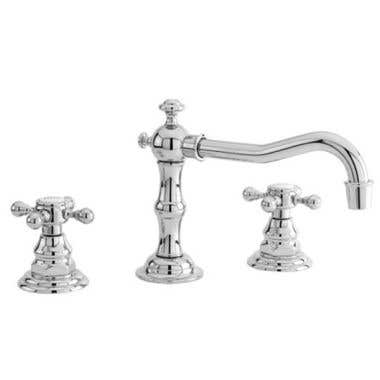 Newport Brass Widespread Bathroom Sink Faucet with Metal Cross Handles