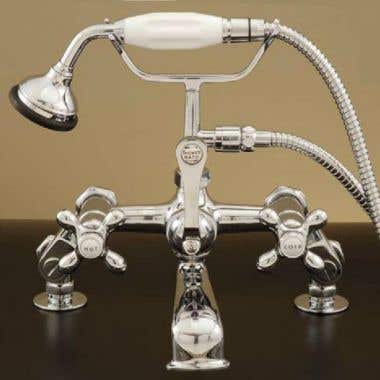 Strom Plumbing Deck Mounted English Telephone Clawfoot Tub Faucet