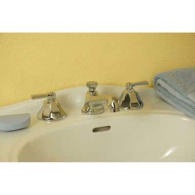 Strom Plumbing Mississippi Widespread Bathroom Sink Faucet with Metal Lever Handles