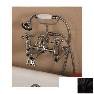 Strom Plumbing Bathroom Wall Mount Clawfoot Tub Faucet with Handshower - 7 Inch Centers