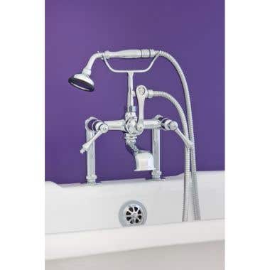 Strom Deck Mount Clawfoot Tub Faucet with Handheld Shower