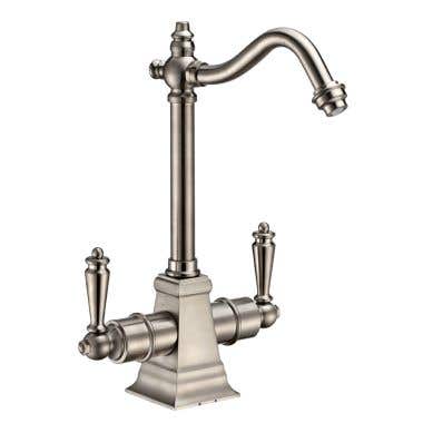 Whitehaus Collection Point of Use Instant Hot/Cold Water Drinking Faucet with Traditional Swivel Spout