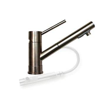 Whitehaus FX Navigator Kitchen Sink Faucet with Side Spray - Lever Handle