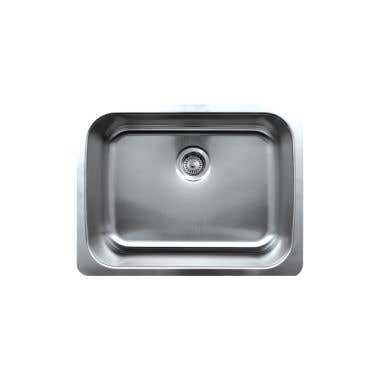 Whitehaus Noah Collection Single Bowl Undermount Kitchen Sink - No Faucet Drillings