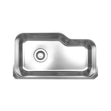 Whitehaus Noah Collection Stainless Steel Undermount Kitchen Sink - No Faucet Drillings