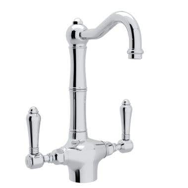ROHL Single Hole Country Bar Faucet with Porcelain Lever Handles