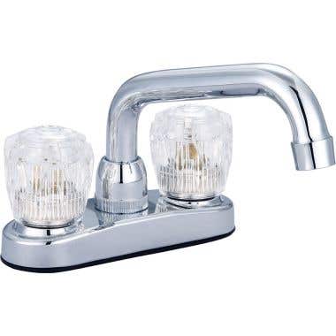 Banner Laundry Sink Faucet with Acrylic Handles