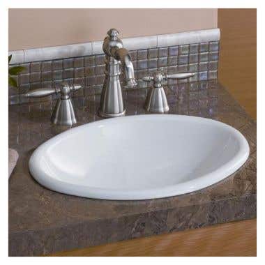 Cheviot Mini Oval 17 Inch Drop In Basin Sink