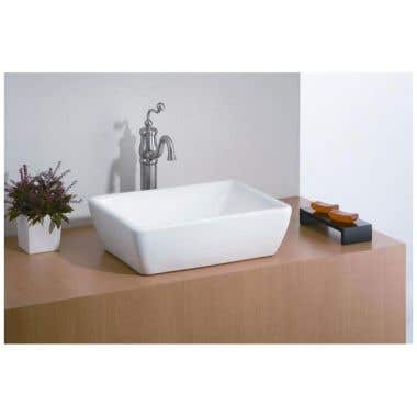Cheviot Riviera 19 Inch Over Counter Bathroom Sink - No Faucet Drilling