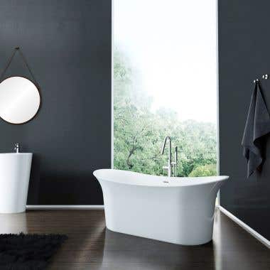 A&E Bath and Shower Cyclone 66 Inch Acrylic Seamless Freestanding Tub