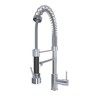 Kitchen Faucet With Pull Down Spring Spout and Pot Filler