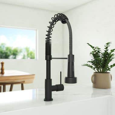 Kitchen Faucet With Pull Down Spring Spout and Pot Filler