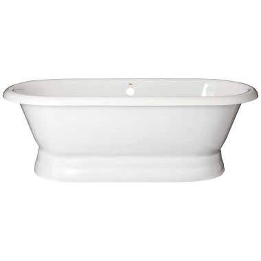 Biscuit Tub Majesty Acrylic Double Ended Pedestal Tub