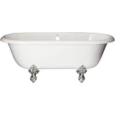 Restoria Marquis Acrylic Double Ended Clawfoot Tub - No Faucet Drillings