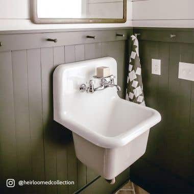 Wall Mount Sinks Mounted Bathroom - Small Wall Hung Laundry Sink