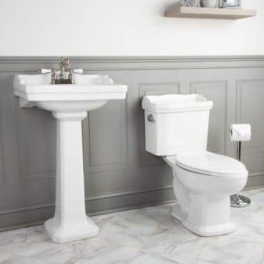 Zurich Matching Sink & Toilet Set - 4 Inch Faucet Drillings
