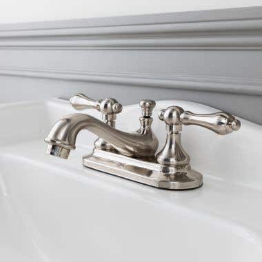 Randolph Morris Teapot Centerset Bathroom Sink Faucet - Metal Lever Handles