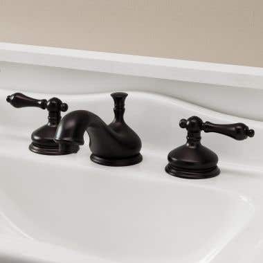 Randolph Morris Teapot Widespread Bathroom Sink Faucet - Metal Lever Handles