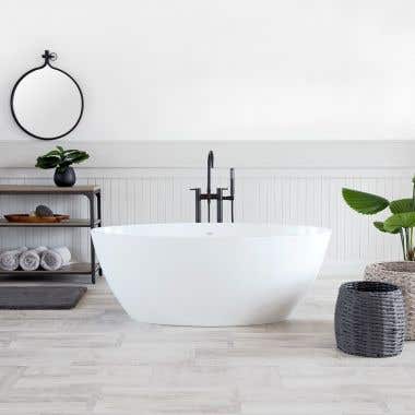 Lifestyle - Gloss White - Costera CapeStone Double Ended Tub