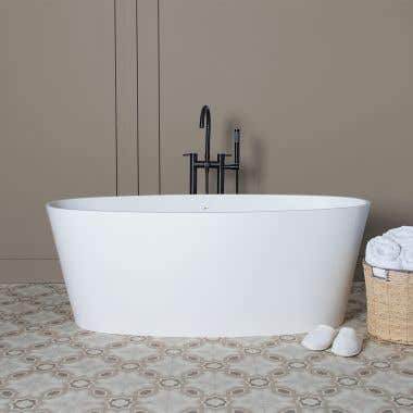 Sora 61 Inch Resin Double Ended Tub