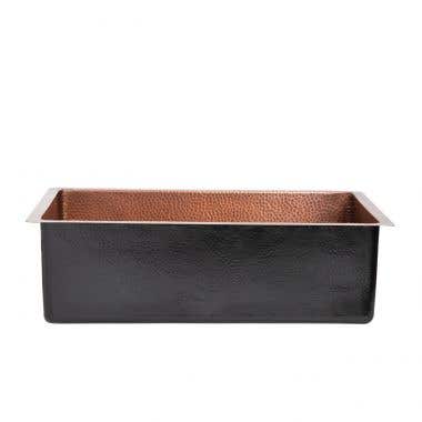 33 Inch Copper Drop In Single Bowl Sink