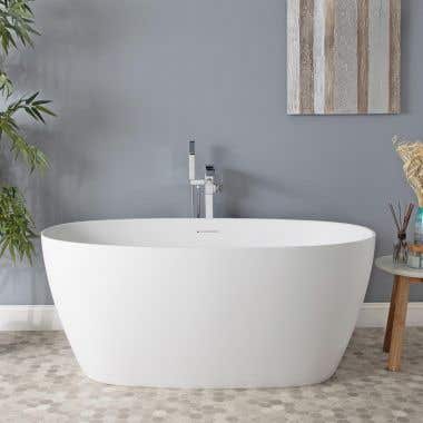 Lifestyle View -Henley Matte White Double Ended Freestanding Tub