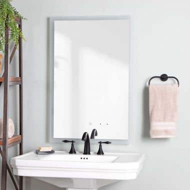 Life View - Lennox 20" Lighted Bathroom Mirror with Anti-Fog