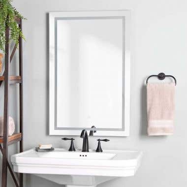 Life View - Lennox 36" Lighted Bathroom Mirror with Anti-Fog
