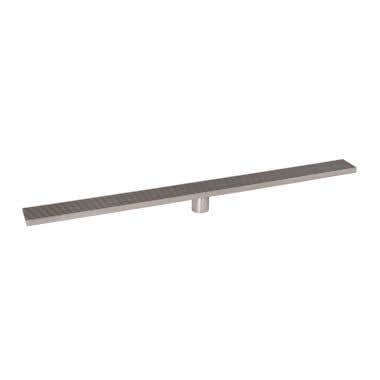 Angle View - Stainless Steel - 39 Inch Linear Shower Drain