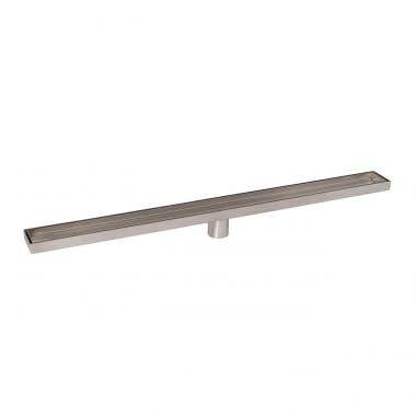 Angle View - Stainless Steel - 35 Inch Linear Shower Drain