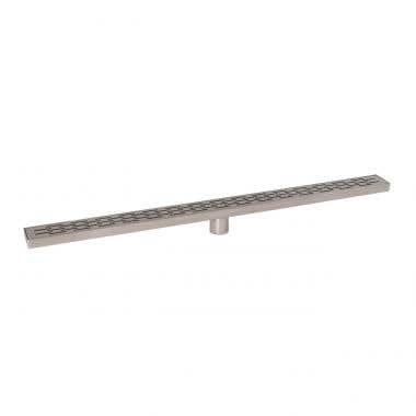 Angle View - Stainless Steel - 39 Inch Linear Shower Drain