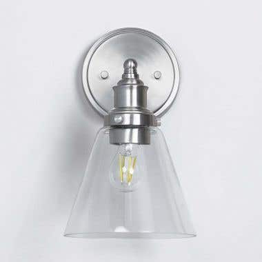 Front View - Brushed Nickel - Fresco Single Wall Sconce