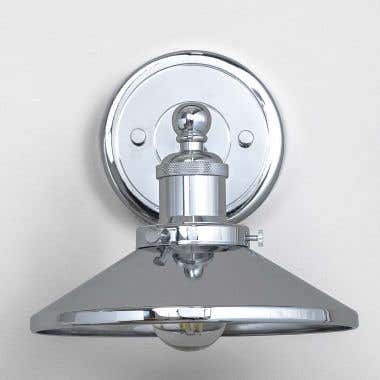 Front View - Chrome - Versal Single Wall Sconce