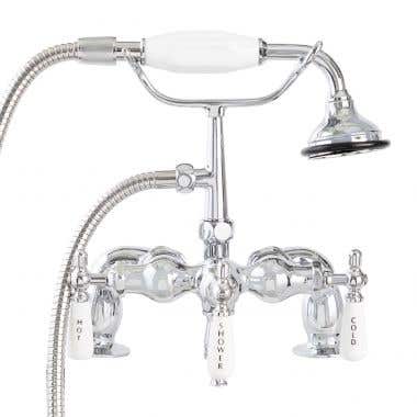Chrome - Mason Hill Collection Deck Mount Downspout Tub Faucet with Handshower
