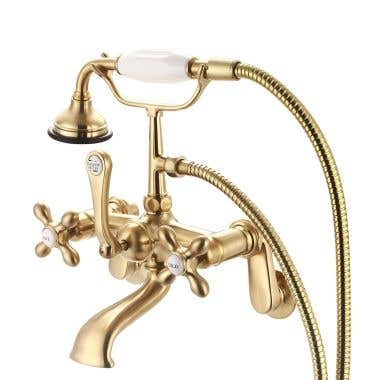 Mason Hill Collection Clawfoot Tub Wall Mount English Telephone Faucet with Handshower