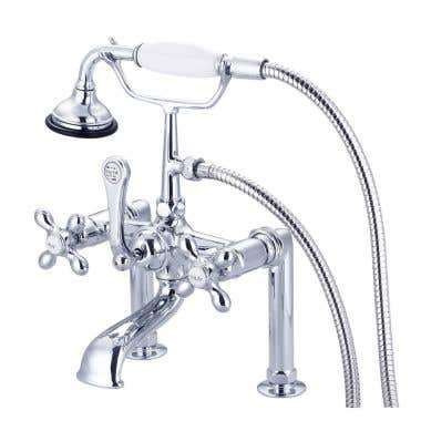 Mason Hill Collection Clawfoot Tub Rim Mount English Telephone Faucet with Handshower