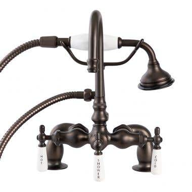 Oil Rubbed Bronze - Mason Hill Collection Deck Mount High Spout Tub Faucet with Handshower