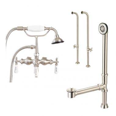 Brushed Nickel - Mason Hill Collection Freestanding Faucet Set