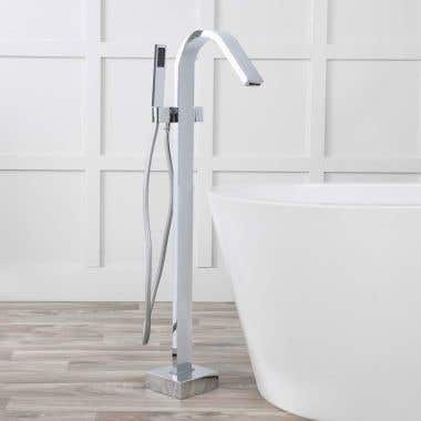 Chrome - Contemporary Freestanding Tub Faucet