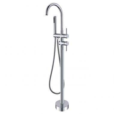 Contemporary High Flow Freestanding Tub Faucet